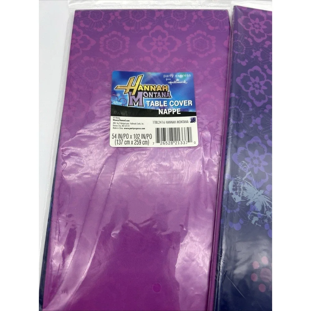 Hallmark Party Express Hannah Montana Plastic Tablecloth 54